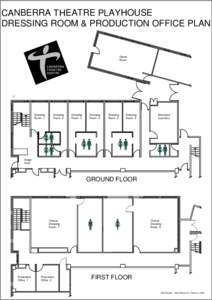 CANBERRA THEATRE PLAYHOUSE DRESSING ROOM & PRODUCTION OFFICE PLAN Green Room