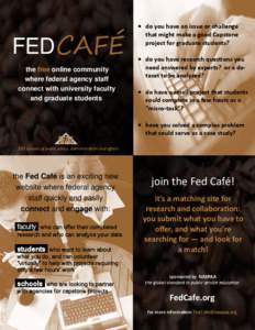 FedCafe flyer agencies 11-13