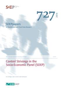 Control Strivings in the Socio-Economic Panel (SOEP)
