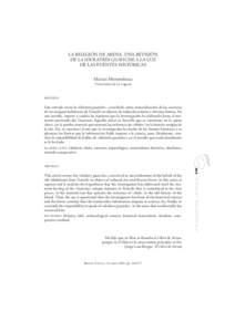 LA RELIGIÓN DE ARENA. UNA REVISIÓN DE LA IDOLATRÍA GUANCHE A LA LUZ DE LAS FUENTES HISTÓRICAS