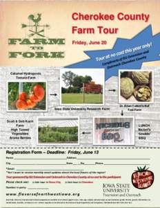 Cherokee County Farm Tour Friday, June 20 Calumet Hydroponic Tomato Farm