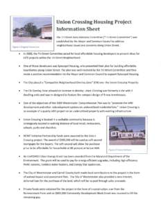 City of Westminster - Union Crossing Housing Project Information Sheet