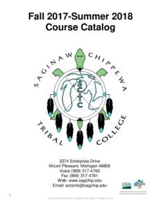 Fall 2017-Summer 2018 Course Catalog 2274 Enterprise Drive Mount Pleasant, MichiganVoice