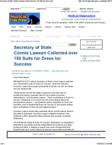 Secretary of State Connie Lawson Collected over 150 Suits for Dress for Success | Muncie Free Press