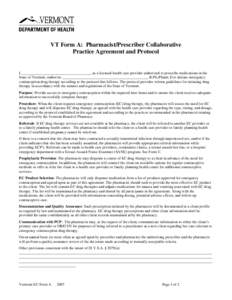 Pharmacist/Prescriber EC Collaborative Practice Protocol