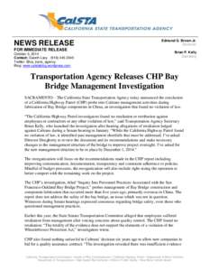 California Highway Patrol / California Department of Transportation / Whistleblower / Highway patrol / State highways in California / San Francisco – Oakland Bay Bridge / Bridges / California / Law enforcement