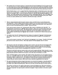 1.  How common is the use of stop loss insurance in connection with self-insured arrangements? Does the usage vary (and, if so, how) based on the size of the underlying arrangement or based on other factors? How many ind