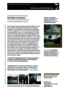 Presseinformation zur Neuerscheinung AprilDölling und Galitz Verlag Herausgegeben von Andreas Ehresmann