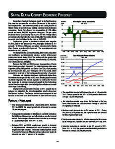 Santa Clara County EConomiC ForECaSt Santa Clara County is the largest county in the San Francisco Bay Area and accounts for more than 34 percent of the region’s total employment. The northwest portion of the county, k