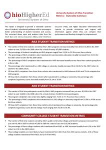 USO Transition Metrics -- System Focus -- text format v2