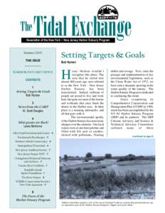 The  Tidal Exchange Newsletter of the New York ~ New Jersey Harbor Estuary Program