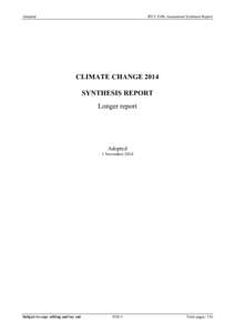 IPCC WGI AR5 Chapter Template