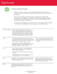 HighTower_Environmental Guide.indd