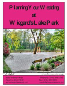 Planning Your Wedding at Page Wiegand’s Lake Park