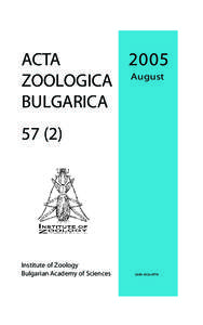 [removed]August[removed]ACTA 2005 August ZOOLOGICA