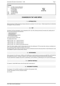 Aeronautical Information Circular Series A[removed]Page 1 ~~~eaip-amdt~~~  Contact