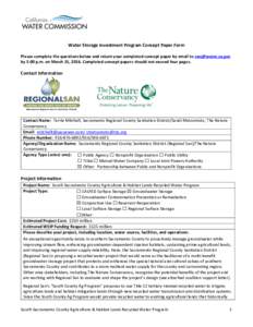 Water / Geography of California / Natural environment / Hydrology / SacramentoSan Joaquin River Delta / Hydraulic engineering / Liquid water / Cosumnes River Preserve / Groundwater / Cosumnes River / Water storage / Reclaimed water