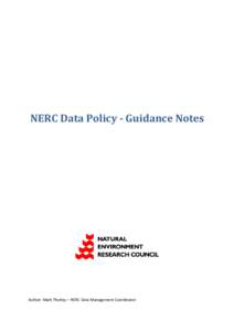 Microsoft Word - Master Guidance notes for the NERC Data Policy_13.doc