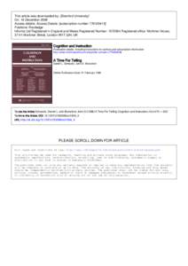 Discovery learning / E-learning / Epistemology / John D. Bransford / Educational technology / Education / Educational psychology / Constructivism