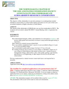 Soil and Water Conservation Society / Conservation / North Dakota / Natural resource / United States