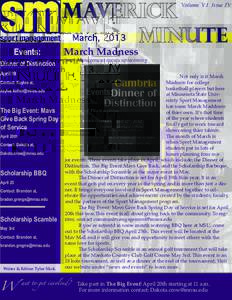 MAverick March, 2013 Minute Volume V I Issue IV
