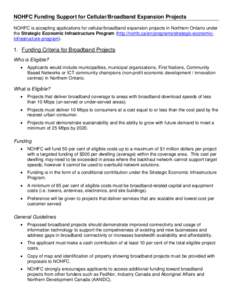Broadband / Internet access / National broadband plans from around the world / Politics of Canada / Economic development / FedNor / Industry Canada