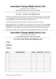 Microsoft Word - AVRS Auction entry form & notice 2014.doc