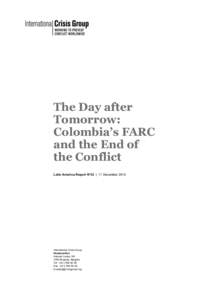 Microsoft Word[removed]The Day after Tomorrow - Colombias FARC and the End of the Conflict.docx