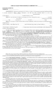 SURFACE LEASE WITH SUBSURFACE AGREEMENT NO. __________ STATE OF LOUISIANA PARISH OF _____________________ WITNESSETH THAT, under the provisions of L.R.S. 30:171, 39:11(c), 41:1 and 41:1173, this agreement is entered into