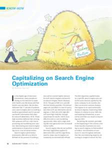 Know-How  Capitalizing on Search Engine Optimization By Brenna Car roll