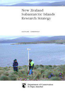 New Zealand Subantarctic Islands Research Strategy