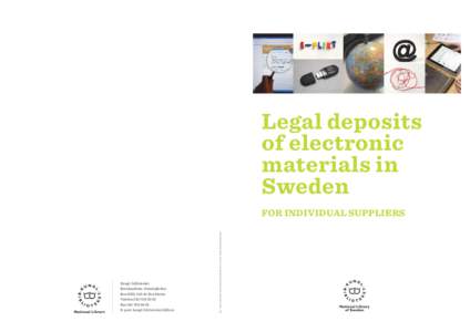 Legal deposits of electronic materials in Sweden  Kungl. biblioteket