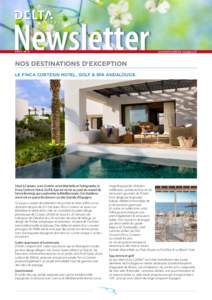 Newsletter AV R I LNOS DESTINATIONS D’EXCEPTION