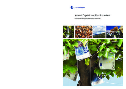 Biology / Science / Nordic countries / Natural capital / Biodiversity / Nordic Council / Ecosystem services / Ecosystem / NB8 / Environmental economics / Systems ecology / Environment