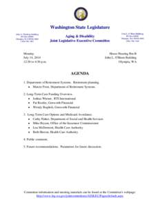 Washington State Legislature John A. Cherberg Building PO Box[removed]Olympia, WA[removed][removed]