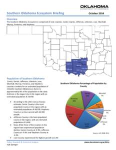 Southern Oklahoma Ecosystem Briefing  October 2014 Overview