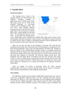 CONSERVATION HABITATS & SPECIES ASSESSMENTS  LA CWCS--DEC 2005 f. Ouachita Basin General Description: