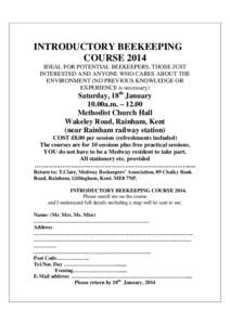 Microsoft Word - medway-tclare-intro-bee-course2014.doc
