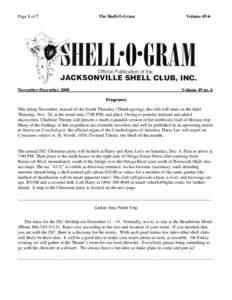 Page 1 of 7  The Shell-O-Gram November-December 2008
