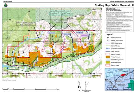 Northern Region  Remote Recreational Cabin Sites Offering #10 Staking Map: White Mountain II 5