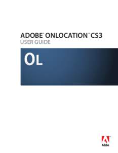 Adobe OnLocation CS3 User Guide