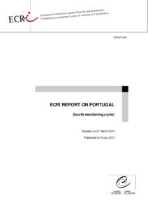 CRI[removed]ECRI REPORT ON PORTUGAL (fourth monitoring cycle)  Adopted on 21 March 2013