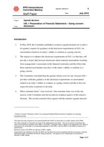 Auditing / Financial regulation / Generally Accepted Accounting Principles / International Accounting Standards / International Financial Reporting Standards / Going concern / Requirements of IFRS / International Accounting Standards Board / Australian Accounting Standards Board / Accountancy / Business / Finance