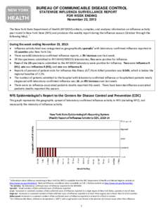 Weekly Influenza Surveillance Report