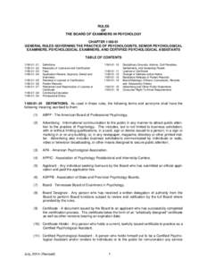 Psychologist / National Register of Health Service Providers in Psychology / Patent examiner / American Board of Professional Psychology / Professional certification / Licensure / Education / Mind / American Psychological Association / Psychology / School Psychological Examiner