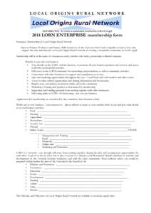 Microsoft Word[removed]LORN  Enterprise Membership form Nov14.doc