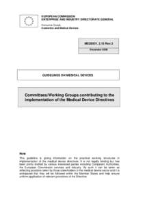 EUROPEAN COMMISSION ENTERPRISE AND INDUSTRY DIRECTORATE GENERAL Consumer Goods Cosmetics and Medical Devices  MEDDEV[removed]Rev.3