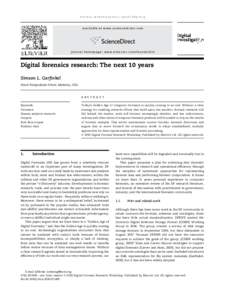 d i g i t a l i n v e s t i g a t i o n[removed]S 6 4 eS 7 3  available at www.sciencedirect.com journal homepage: www.elsevier.com/locate/diin