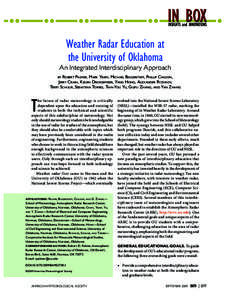 Weather radars / Storm / Norman /  Oklahoma / Atmospheric Radar Research Center / OU-PRIME / National Severe Storms Laboratory / National Weather Center / Convective storm detection / NEXRAD / Meteorology / Atmospheric sciences / Radar