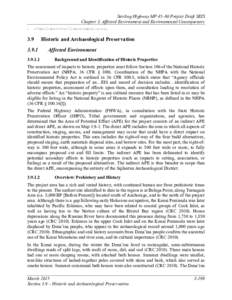 Sterling Highway MP 45–60 Project Draft SEIS Chapter 3, Affected Environment and Environmental Consequences 3 Affected Environment and Environmental Consequences